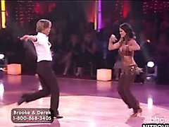 World's Hottest Brunette Brooke Burke Wearing a Cock-Bursting Outfit