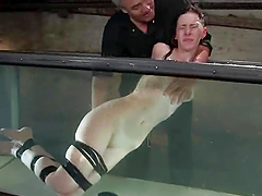 Poor Gretchen Elvgren gets toyed and showered with cold water