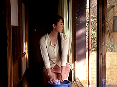 Yui Hatano gets her snatch toyed by an older man indoors