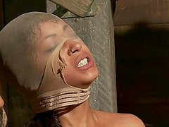 Nasty Skin Diamond gets choked and dominated by a couple