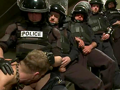 A Bad Prisoner Is Sexually Punished By Mean Gay Police Men