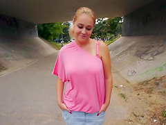 Huge tittied Paris Sweet gets nailed in the street