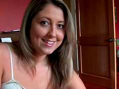 Nina Lane blows a dick with pleasure and gets nailed