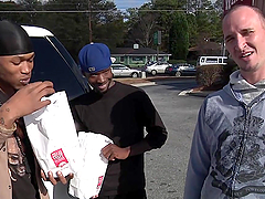 Sweet Austin Gets His Ass Fucked By Two Black Boys