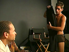 Gorgeous Casper Has An Interracial Threesome With Two Guys