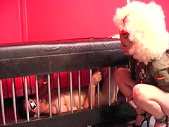 Goddess Blonde Treats A Man Like A Slave And Fucks A Black Dude
