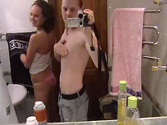 Kinky Russian teen gets fucked hardcore in wild homemade shoot