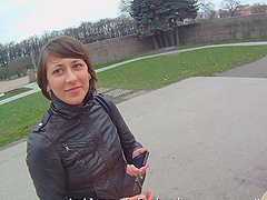 Stunning Brunette Serves A Dirty Blowjob In A POV Video