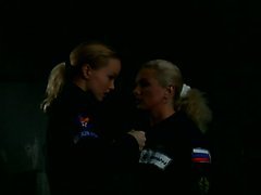 Exquisite Blonde Lesbians Christina and Silvia Saint Eat Their Pussies