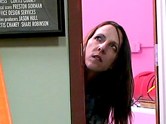 Marie Madison smokes and fingers her shaved cunt indoors