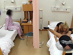 Japanese bitch seduces a man and fucks him in a hospital ward