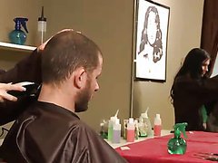 Smoking Hot Hair Stylist Gets Her Pussy Jammed As She Has Rough Sex