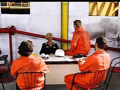 Smoking Hot Jail Warden Gets Gangbanged By Horny Convicts
