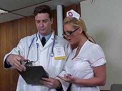 Dirty nurse Phoenix Marie needs doctor cock inside her