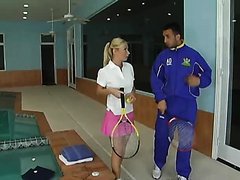 Sexy Tennis Babe Gets Pounded By Her Instructor