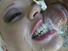 Blonde babes getting double score hardcore and anal in mmf threesome