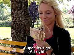 French girl makes some extra cash by giving up that tight pussy