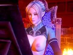 3D anime shemale hard fucking and tittty cumming