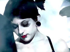 Pale lady Andy San Dimas enjoys a great drilling session