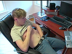 Young Derek James Beats His Meat