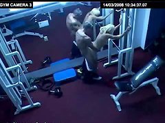 Hot Blonde gets her Daily Workout