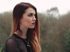 Pale Misha Cross lets the tattooed guy explore her inner depths