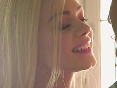 Ravishing slim blonde Elsa likes being pounded with a big rod