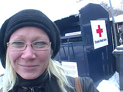 Small tits mature solo model shading jeans then fingering pussy