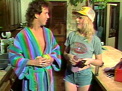 April West's cunt plowed well during a hot kitchen sex session