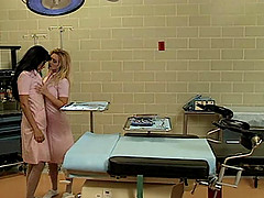 Nice ass nurse lesbian Brittany Andrews gets licked superbly