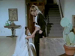 Lesbian bride Chasey Lain getting licked by her stunning lesbian groom