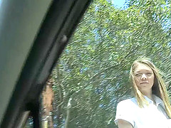 Cute girl spreads her legs for a skillful hunk's boner