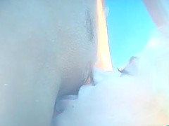 Threesome hot lesbian sex at the pool with Mary, Juli and Nelli