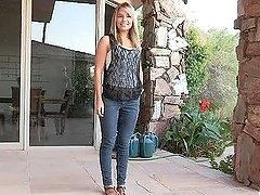 Beautiful Blonde Teen Getting Naked Outdoors