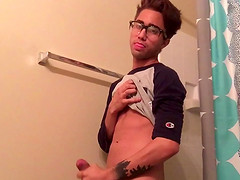 Amateur Gerald Stroking His Big Dick