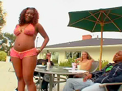 Lusty Brian Pumper fucking his chubby ebony babe Renae Jacobs