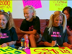 Sharon Wild and Allysin Chaynes join randy friends for blowjob games