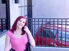 Amazing interracial shag with stunning redhead Amber Ivy
