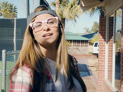 Nerdy blonde Nina North loves experimenting and perfecting her skills