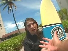 Hot Scene With A Surfer Hottie In The Back Of the Bang Bus