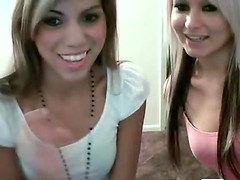 Two webcam lesbians having fun and masturbates