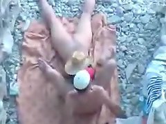 Having sex at the beach