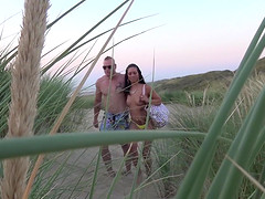 Rachel Rose is at the beach with her fella getting nailed doggy style