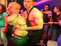 Once this party starts winding down, the ladies begin taking off their bras