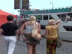 Dalia and Vanilla are two, horny babes, that are having a sex on a public beach.