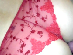 Feliz Natal gets her plump pussy fucked right in her sexy panties