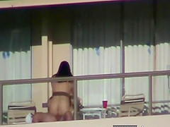I caught them fucking on the balcony