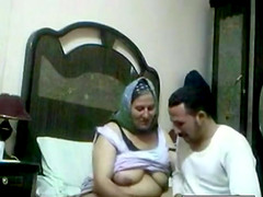 Hungry Arab Woman taking dick deep in her old pussy
