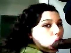 Latina trades a small cigarette for a black cigar full of cum