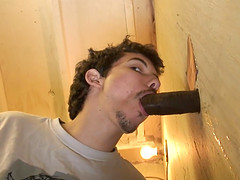 Kinky guy likes to suck a delicious pecker in the glory hole